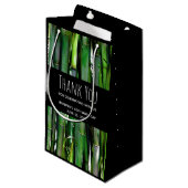 緑の竹茎自然撮影ありがとう スモールペーパーバッグ (正面アングル)