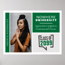 緑の箱と写真卒業ポスター