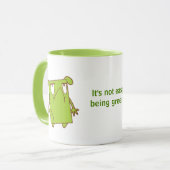 緑の簡単じゃない！ マグカップ (正面左)