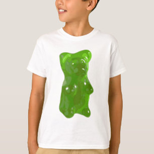 緑の粘着性くまキャンデー Tシャツ