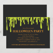 緑の粘着物 招待状 (正面/裏面)