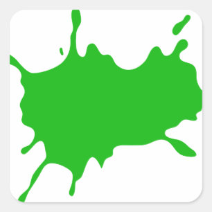 緑の粘着物Splat スクエアシール