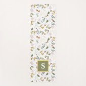 緑の紅葉モノグラム ヨガマット (正面)