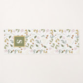 緑の紅葉モノグラム ヨガマット (正面(横))