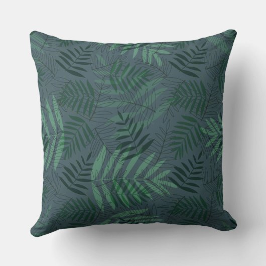 緑の紅葉 クッション (裏面)