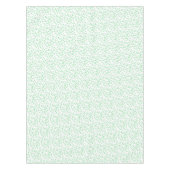 緑の紙吹雪/水玉模様 テーブルクロス (正面)