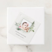 緑の素朴ユーカリのシダの葉の写真バプテスマ フェイバータグ (インサイチュ)