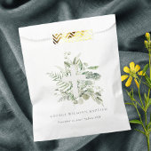 緑の素朴ユーカリのシダの葉はバプテスマ フェイバーバッグ