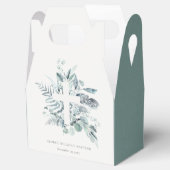 緑の素朴ユーカリのシダの葉はバプテスマ フェイバーボックス (オープン)