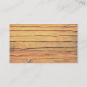 緑の素朴丸鋸木工の二重名 名刺 (裏面)