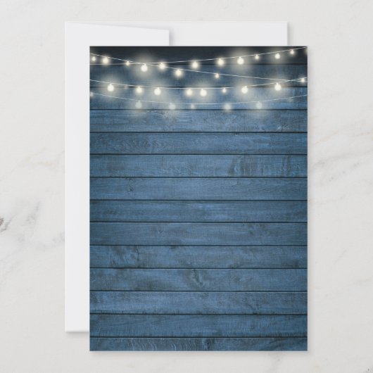 緑の素朴文字列ライトブリデスメイド昼食会 招待状 (裏面)