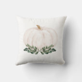 緑の素朴秋カボチャ水彩 クッション (裏面)