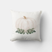 緑の素朴秋カボチャ水彩 クッション (正面)