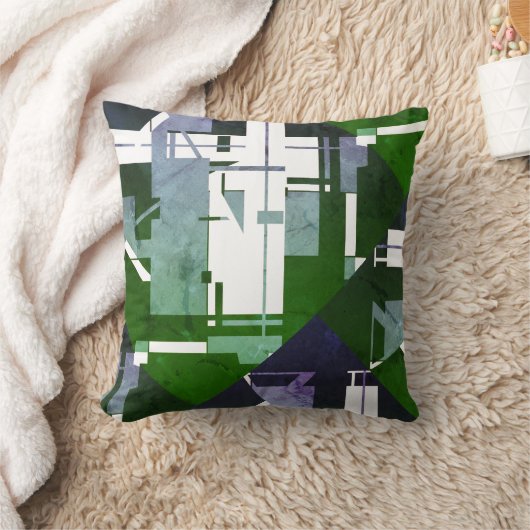 緑の紫のシェード白のフェード効果MCMルック クッション (ブランケット)