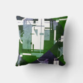 緑の紫のシェード白のフェード効果MCMルック クッション (裏面)