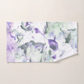 緑の紫の汚れ ハンドタオル (ハンドタオル)