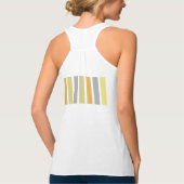 緑の紫の黒い色の色相 タンクトップ (裏面)