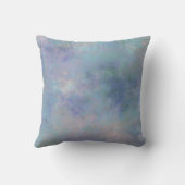 緑の紫ピンクの霧の水の色の背景 クッション (裏面)