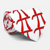 緑の紫色のゆとりの白い赤Pi 3.14の記号の数学 ネクタイ (ロール)