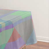 緑の紫色のピンクの幾何学的 テーブルクロス (インサイチュ)