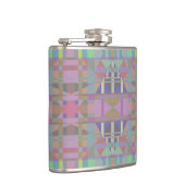 緑の紫色のピンクの幾何学的 フラスク (右)