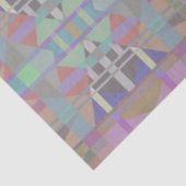 緑の紫色のピンクの幾何学的 薄葉紙 (詳細)