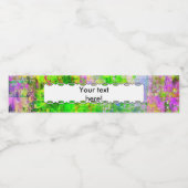 緑の紫色の質 ペットボトルラベル (シングルラベル)