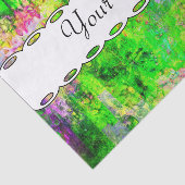 緑の紫色の質 薄葉紙 (詳細)