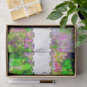 緑の紫色の質 薄葉紙 (ギフト)