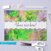 緑の紫色の質 薄葉紙 (クラフト)