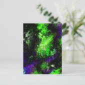 緑の紫色 ポストカード (スタンド正面)