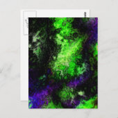 緑の紫色 ポストカード (正面/裏面)