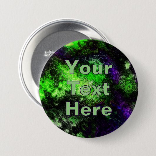緑の紫 缶バッジ (正面&裏面)