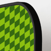 緑の組み合わせクラシックチェッカーボードバイSTaylor ピックルボールラケット (左詳細)