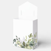 緑の結婚式の引き出物箱 フェイバーボックス (オープン)