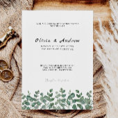 緑の結婚式招待状テンプレート 招待状