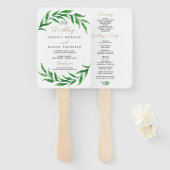 緑の結婚式 プログラムファン ハンドファン (正面&裏面)