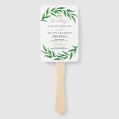 緑の結婚式 プログラムファン ハンドファン (正面)