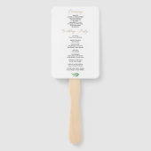 緑の結婚式 プログラムファン ハンドファン (裏面)