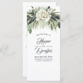 緑の結婚式 プログラム |メニュー (正面/裏面)