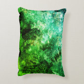 緑の結晶の層 アクセントクッション (裏面(縦))
