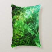 緑の結晶の層 アクセントクッション (正面(垂直))