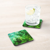 緑の結晶の層 コースター (右側)