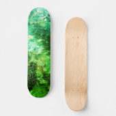 緑の結晶の層 スケートボード (正面)