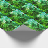 緑の結晶の層 ラッピングペーパー (角)