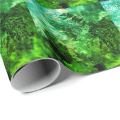 緑の結晶の層 ラッピングペーパー (ロールコーナー)