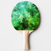 緑の結晶の層 卓球ラケット (裏面)
