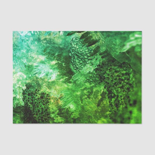 緑の結晶の層 薄葉紙 (正面)