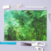 緑の結晶の層 薄葉紙 (クラフト)