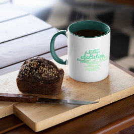 緑の統計Math Word Cloud マグカップ